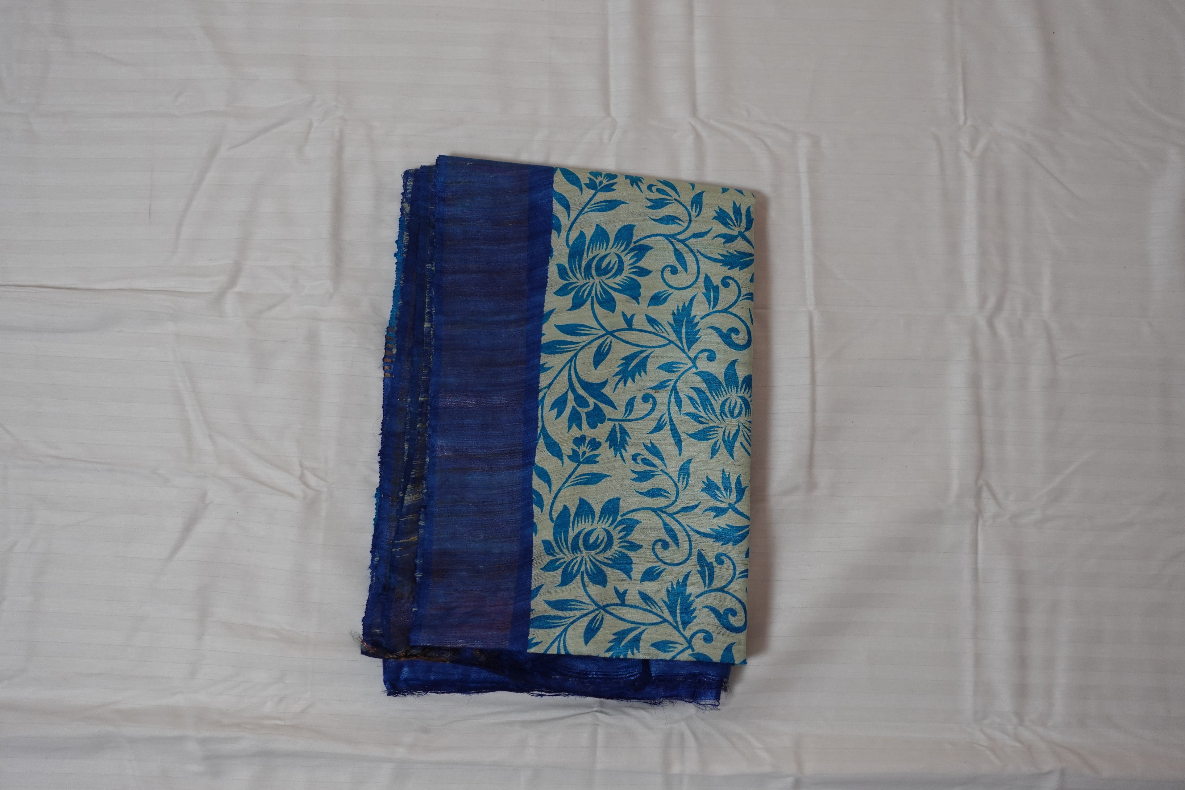 Floral Print Ghicha Tussar