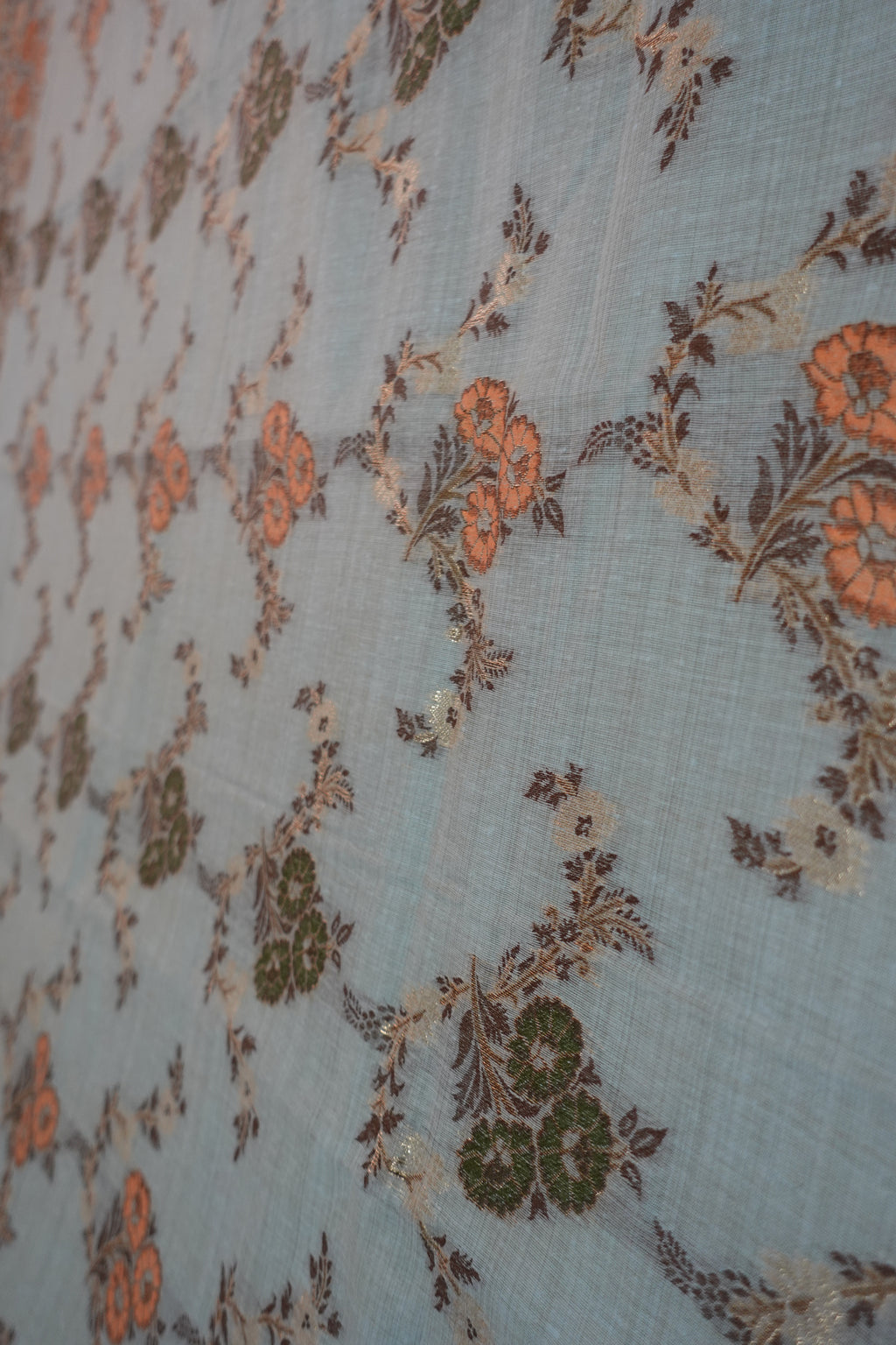Powder Blue Chanderi