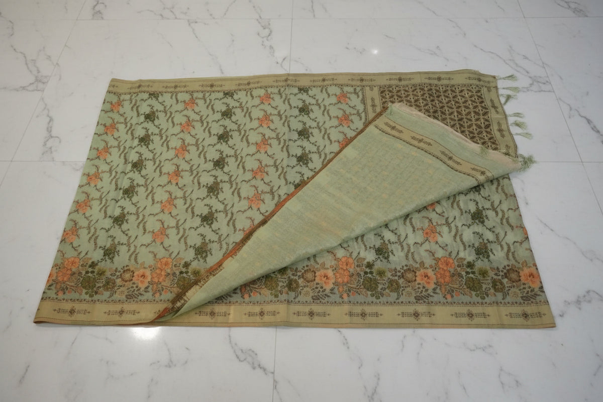 Powder Blue Chanderi