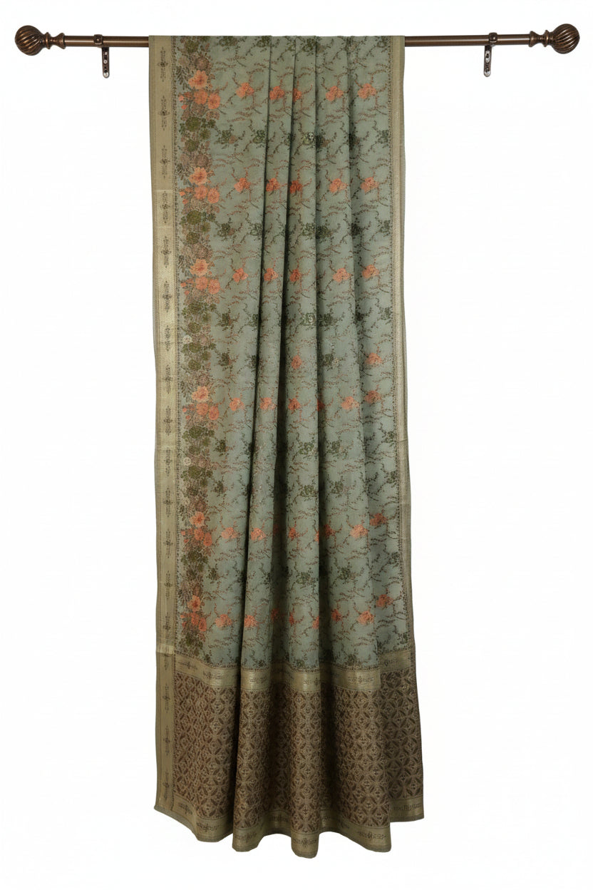 Powder Blue Chanderi