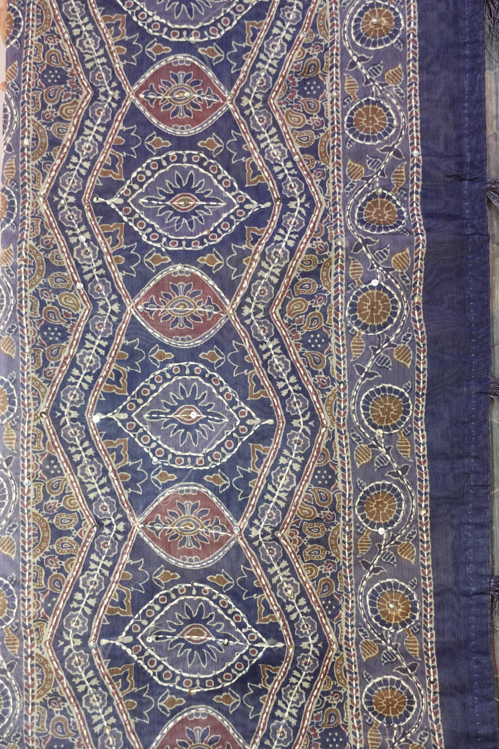 Honeycomb Elegance Linen Chanderi